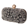 New cross-border beaded evening bag, embroidered diamond evening dress bag, party banquet bag, champagne-colored dress bag, bride bag Item Picture